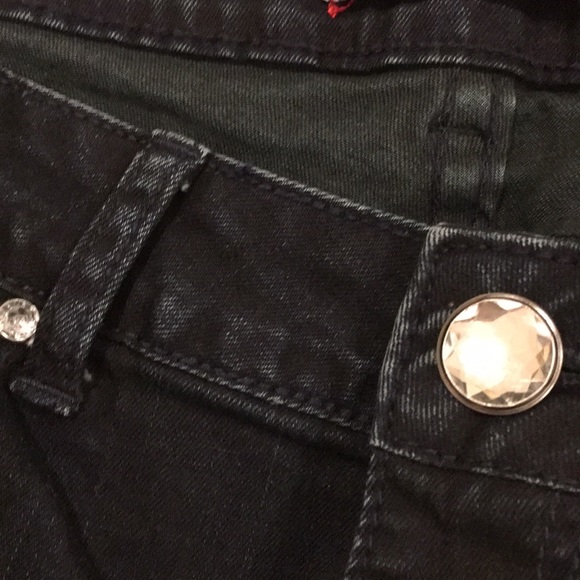 T Five dark denim jeans with blings size 7 - Picture 9 of 16